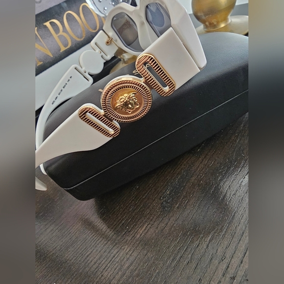 Versace Ivory Sunglasses with Grey Lenses - Picture 4 of 7